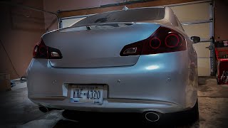 DEBADGING my G37x sedan Removing Emblems [upl. by Ardnuasal]