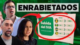 La izquierda española se enrabieta porque Mercadona informa sobre la subida del IVA [upl. by Attirehs]