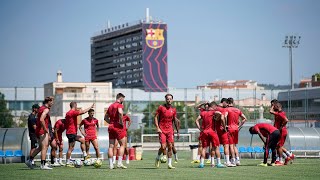 Inter entrena a Can Barça abans de marxar a la Conference [upl. by Deevan]