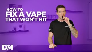 How To Fix A Disposable Vape That Wont Hit  Distromike [upl. by Modeerf]