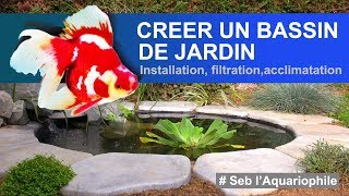 Créer un bassin  construire un bassin de jardin ✔ [upl. by Ahsel]