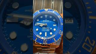 The Oyster Perpetual Rolex Deepsea in 18 ct yellow gold with a blue ceramic and an Oyster bracelet [upl. by Naujek]