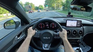 2022 Kia Stinger GT1 AWD  POV Test Drive  060 [upl. by Terris]