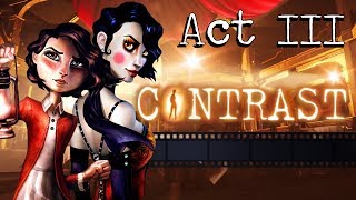 CONTRAST Gameplay Walkthrough  Act III All Collectibles Luminaries Achievements  Trophies [upl. by Anij]