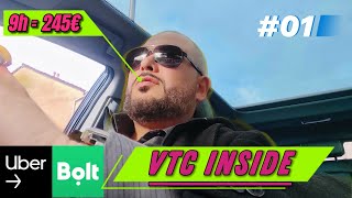 Ma journée VTC Inside  EP01 245€ [upl. by Serolod965]