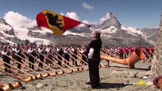 Alphorn Weltrekord auf dem Gornergrat [upl. by Katine]