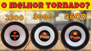 O MELHOR TORNADO 2200 3000 OU 5600 QUAL ESCOLHER  tornado 2200 jbl tocando muito forte automotivo [upl. by Chelton]