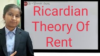 Ricardian Theory Of Rent microeconomics [upl. by Garland]