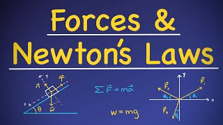 Forces and Newtons Laws of Motion Overview [upl. by Leinaj]