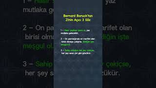 Bernard Baruch’tan Zihin Açıcı Sözler 💡 [upl. by Chew]