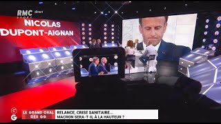 Nicolas DupontAignan invité des Grandes Gueules 15 juillet 2020 [upl. by Leima]