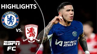 🚨 FINAL BOUND 🚨 Chelsea vs Middlesbrough  Carabao Cup Highlights  ESPN FC [upl. by Aicssej]