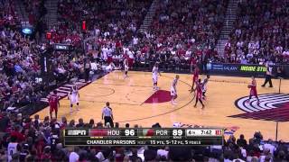 20140425 Jeremy Lin HighLights│Rockets vs Blazers│2014 Playoffs R1G3│ [upl. by Ellerahc]