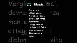 Bilancia oroscopo di lunedì 11 novembre 2024 dalla Stanza Esoterica short [upl. by Sirovaj189]