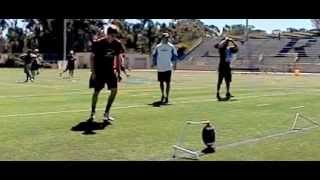 Slow Motion Field Goal Kick  600 FPS  Nick Novak Kicking Academy [upl. by Novanod]