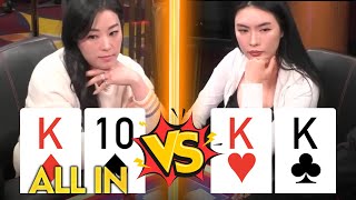 Two Poker Queens Battle for HIGH STAKES at Thrilling LIVE Cash Game [upl. by Aleibarg]