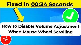 How to Disable Volume Adjustment When Mouse Wheel Scrolling 2024 [upl. by Cathryn]