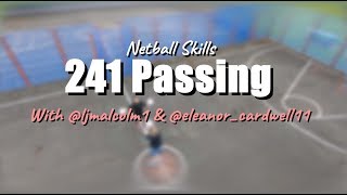 Netball Skills 241 Passing Eleanor Cardwell amp Laura Malcolm [upl. by Nauqel]