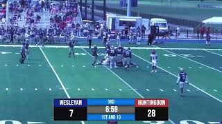 Highlights Huntingdon College vs NC Wesleyan  2024 North Carolina Wesleyan Football [upl. by Dirgis]