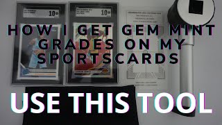 How I Grade My Sports Cards Using This Tool and Consistently Get Gem 9 or 10 USE THIS TOOL [upl. by Blalock598]