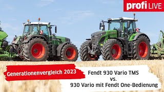 Generationenvergleich 2023  Fendt 930 Vario TMS vs 930 Vario mit Fendt OneBedienung  profi LIVE [upl. by Zahavi]