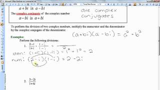 Dividing Complex Numbers Using Complex Conjugates [upl. by Flagler]