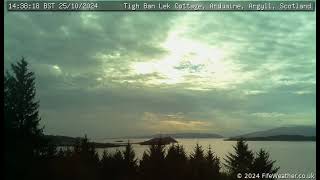 25 October 2024  Tigh Ban Lek Cottage WeatherCam Timelapse [upl. by Hays]