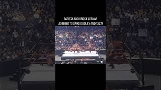 Batista and Brock Lesnar jobbing to Spike Dudley and Tazz [upl. by Nirehtak]