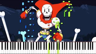 Undertale  Bonetrousle  LyricWulf Piano Tutorial on Synthesia OST 24 [upl. by Sirkin]