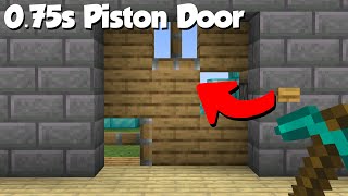 Minecraft Super Fast 3x3 Piston Door 075s [upl. by Kimberlee]