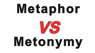 Metaphor VS Metonymy  Difference between Metaphor and Metonymy [upl. by Yrkcaz27]