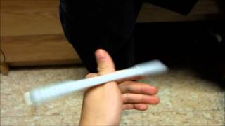 Pen Spinning Tutorial  Fingerless Thumb Around Reverse Left Handed [upl. by Auqeenwahs]