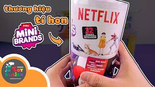 Những món đồ tí hon phiên bản NETFLIX Mini Brands ToyStation 911 [upl. by Darsey309]