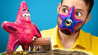 SpongeBob versus Giant Patrick  So bastelst du ein einzigartiges Diorama [upl. by Nhor]