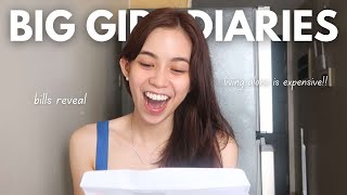 Big Girl Diaries •౨ৎ˚ grwm living alone expenses cooking at home tiktok haul [upl. by Christiano423]