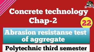 Abrasion Test Of Aggregate Concrete Technology For Polytechnic 3rd Semester  Civil Engineering [upl. by Asilef]