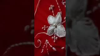 Sui sutar simple hater kaj handpainteddressmaterial beautiful  viral [upl. by Aileduab214]