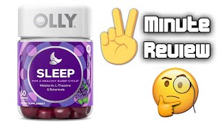 The 2 Minute Review  Olly Sleep Vitamin Gummies [upl. by Canice]