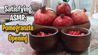 ASMR Pomegranate Opening Satisfying asmr pomegranate seeds asmr pomegranate [upl. by Annairba446]