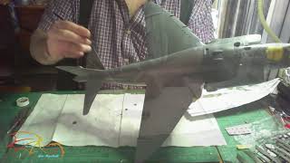 Airfix Harrier Scale 124 final and reveal [upl. by Schaumberger]