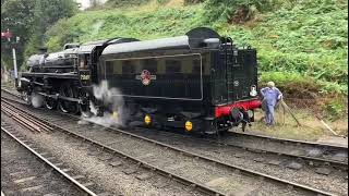 75069 changes tracks at Bridgnorth at the Severn valley railway gala 210924 [upl. by Dal]