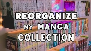 reorganizing my manga collection ✨ [upl. by Odnolor]