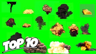 Top 10 Explosion Green Screen videos non copyrighted greenscreen explosion [upl. by Carena]