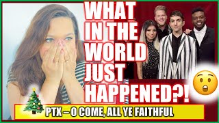 WOW 🤯🤯🤯 PENTATONIX REACTION  O COME ALL YE FAITHFUL  Reaction To Christmas Music [upl. by Kerstin]