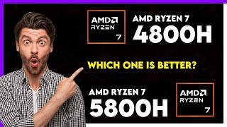 AMD Ryzen 7 4800H vs AMD Ryzen 7 5800H Comparison [upl. by Bolitho]