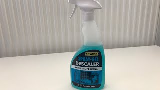 Cleaning  Using Kilrock SprayGel Descaler  Descaling our Shower not an ad [upl. by Anenahs]