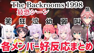 【The Backrooms1998】最恐シーンの各ホロメンの絶叫・ビビり反応まとめ【ホロライブ切り抜きホラゲー】 [upl. by Let]