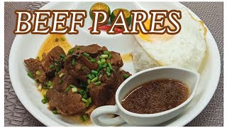 BEEF PARES RECIPE no pressure cooker [upl. by Schlicher]