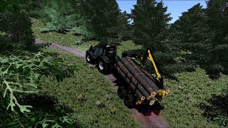 Farming Simulator 22  SGGForestryMap  Logging TimeLapse  20 [upl. by Fromma]