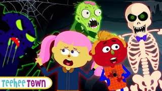 Haunted Tunnel Halloween Song  Spooky Scary Skeletons Songs By Teehee Town [upl. by Oinimreh469]